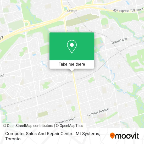 Computer Sales And Repair Centre: Mt Systems map