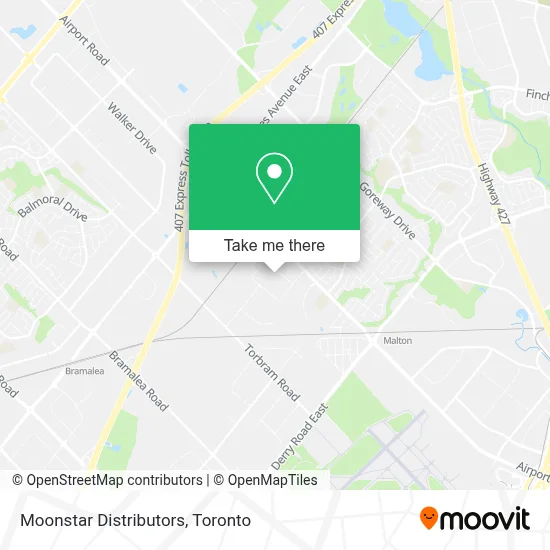 Moonstar Distributors map