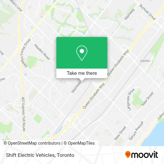 Shift Electric Vehicles map