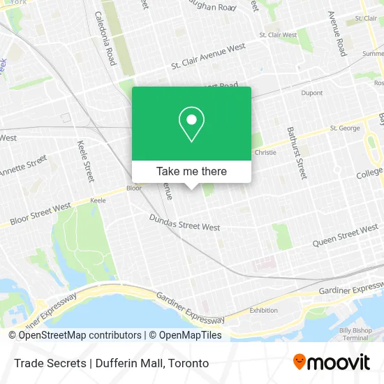 Trade Secrets | Dufferin Mall map