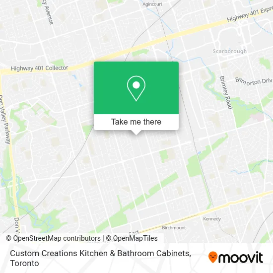 Custom Creations Kitchen & Bathroom Cabinets map
