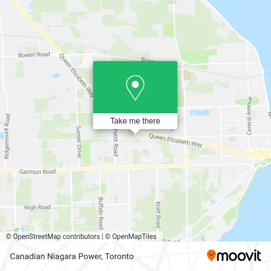 Canadian Niagara Power map