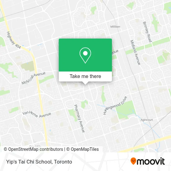 Yip's Tai Chi School map