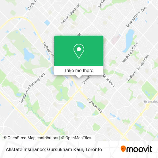 Allstate Insurance: Gursukham Kaur map