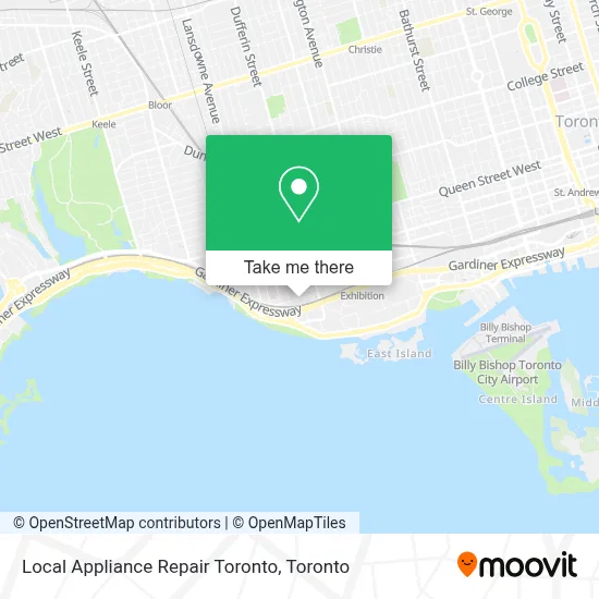 Local Appliance Repair Toronto map