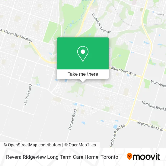 Revera Ridgeview Long Term Care Home map