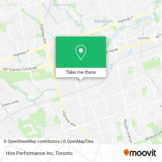 Hire Performance Inc map