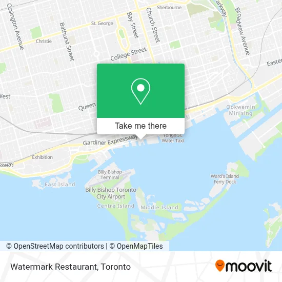 Watermark Restaurant map
