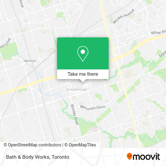 Bath & Body Works map