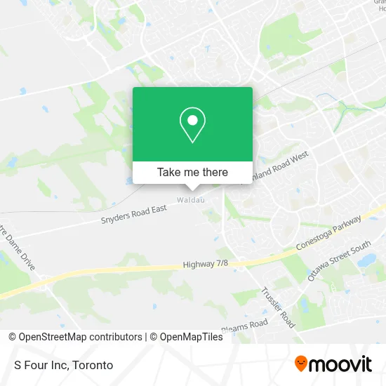 S Four Inc map