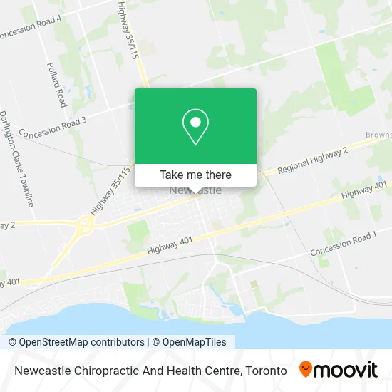 Newcastle Chiropractic And Health Centre map