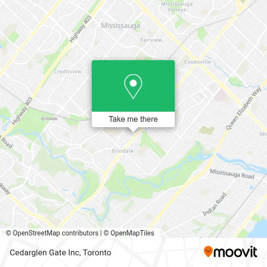 Cedarglen Gate Inc map