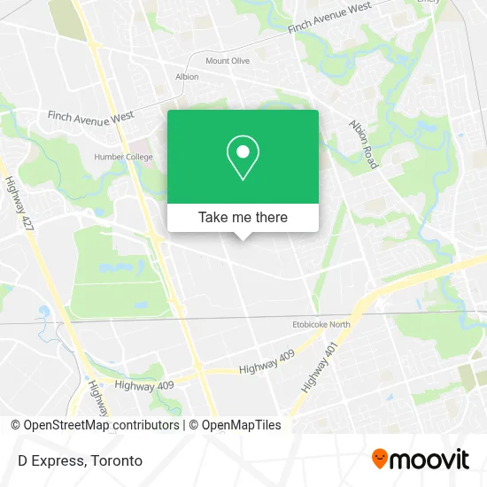 D Express map
