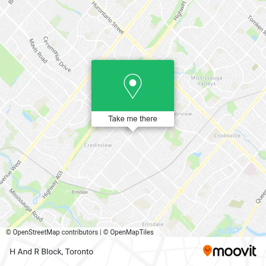 H And R Block map