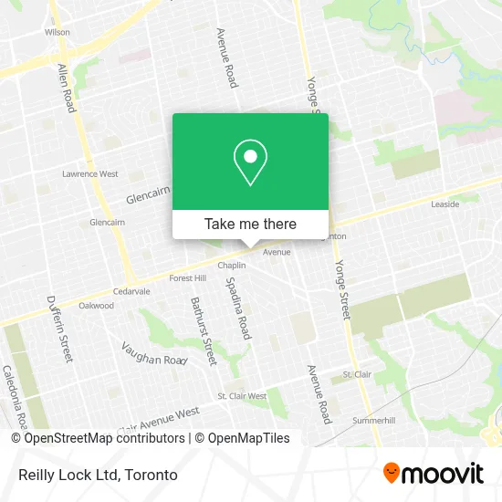 Reilly Lock Ltd map