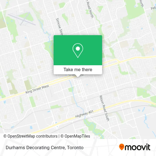Durhams Decorating Centre map