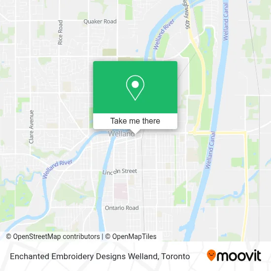 Enchanted Embroidery Designs Welland map