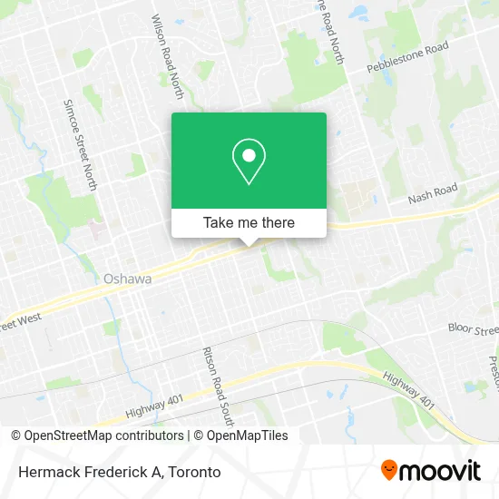 Hermack Frederick A map