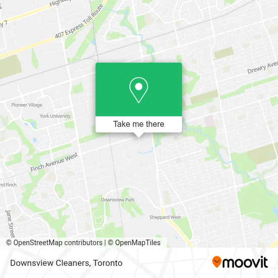 Downsview Cleaners map