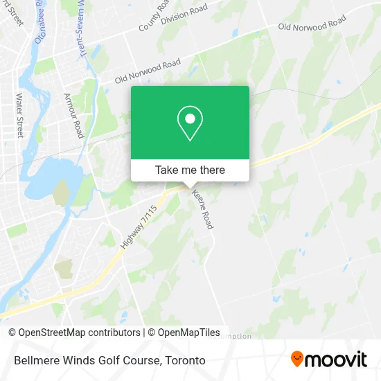 Bellmere Winds Golf Course map