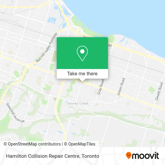 Hamilton Collision Repair Centre map