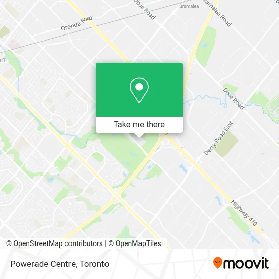 Powerade Centre map