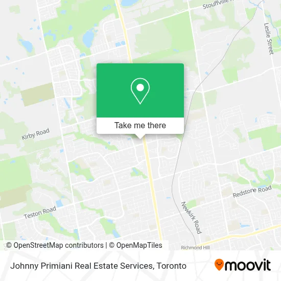 Johnny Primiani Real Estate Services map