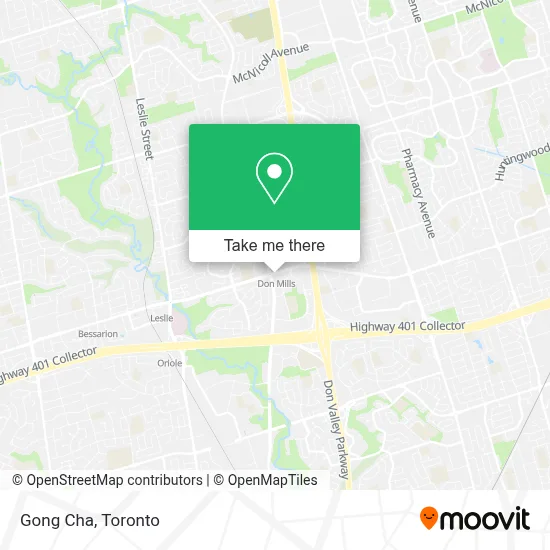 Gong Cha map