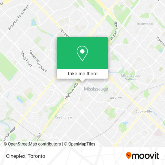 Cineplex map