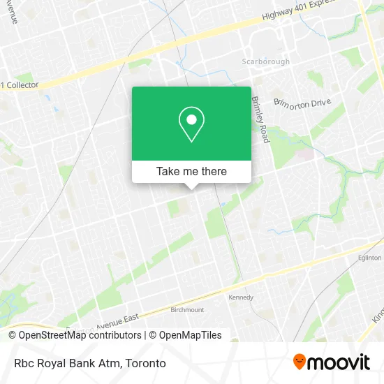 Rbc Royal Bank Atm map