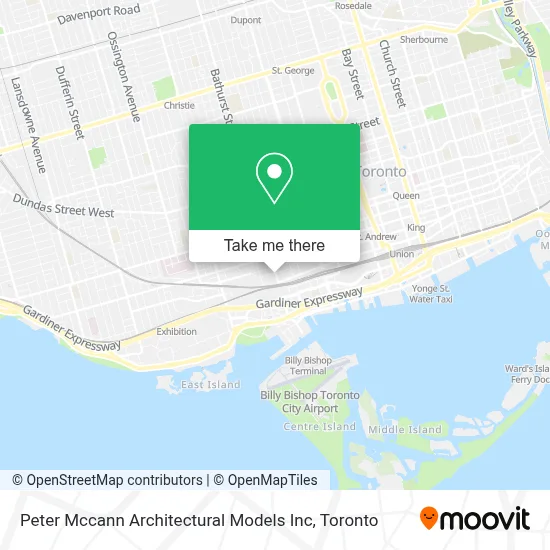 Peter Mccann Architectural Models Inc map