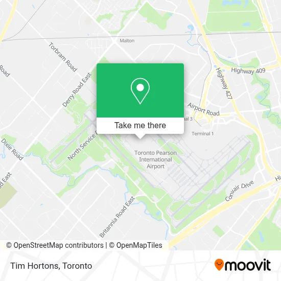Tim Hortons map