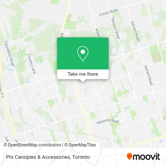 Ptx Canopies & Accessories map