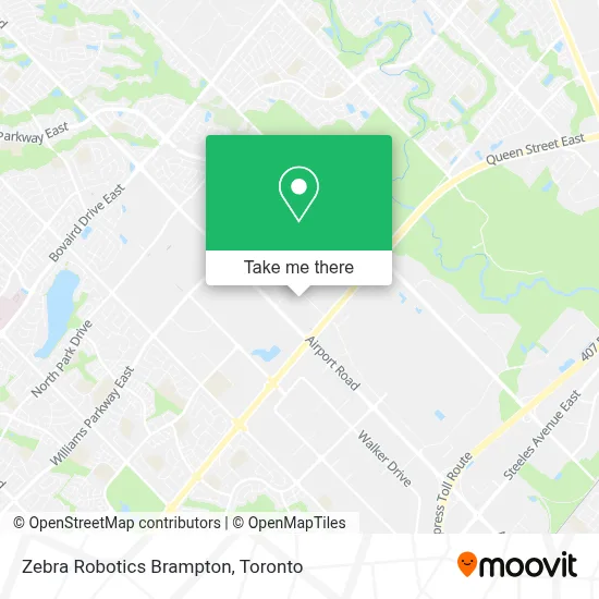 Zebra Robotics Brampton map