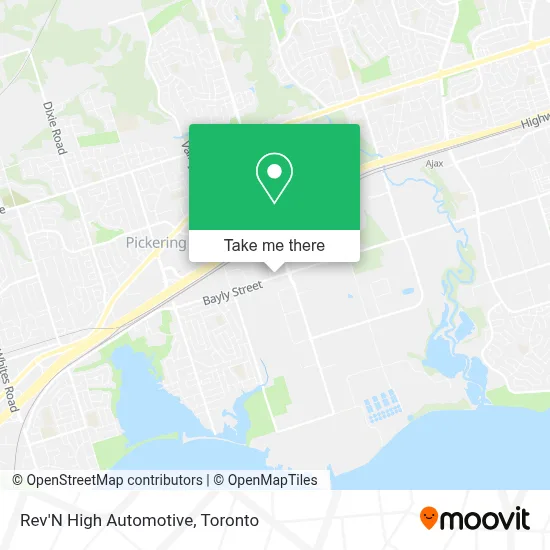 Rev'N High Automotive map