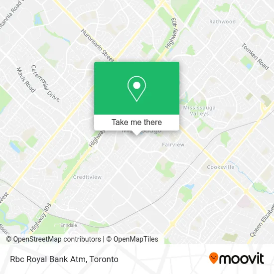 Rbc Royal Bank Atm map