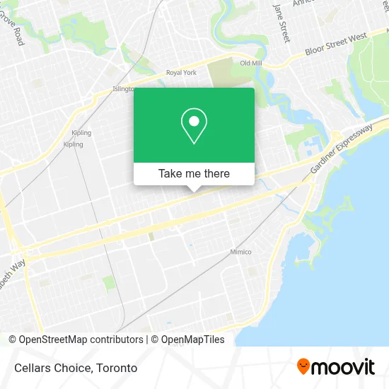 Cellars Choice map