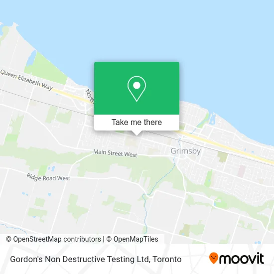 Gordon's Non Destructive Testing Ltd map