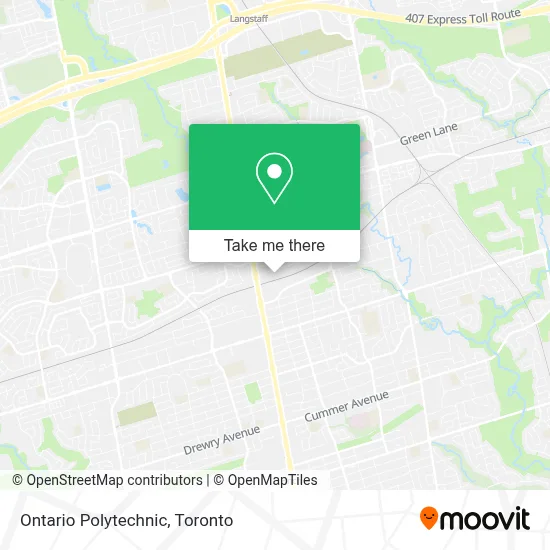 Ontario Polytechnic map