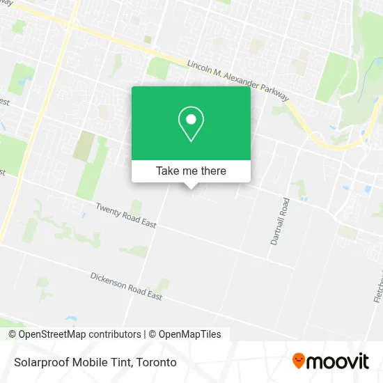 Solarproof Mobile Tint map