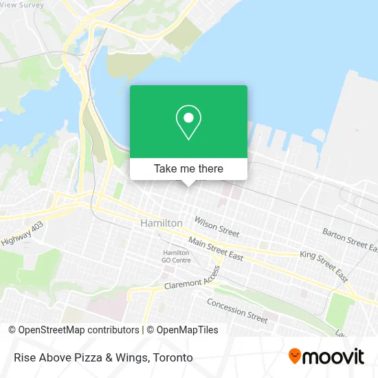 Rise Above Pizza & Wings map