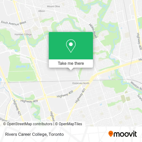 Rivers Career College map