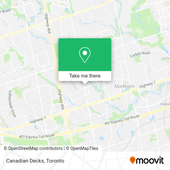 Canadian Decks map