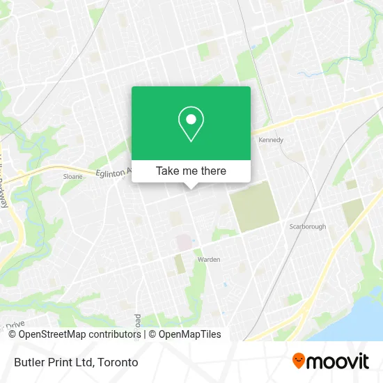 Butler Print Ltd map