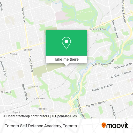 Toronto Self Defence Academy map