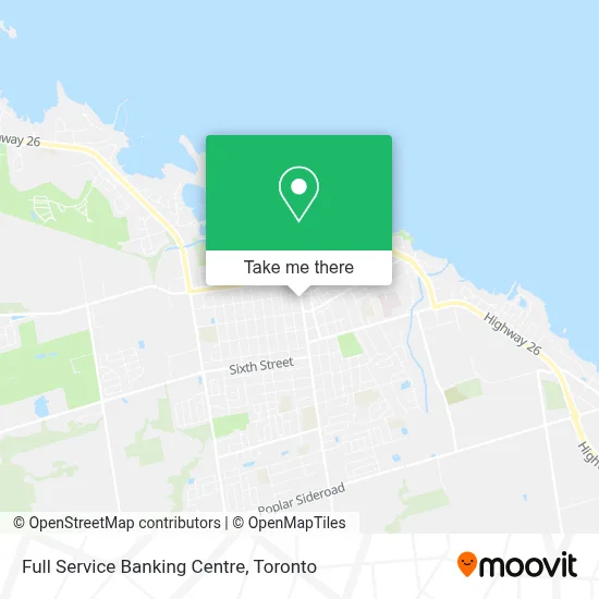 Full Service Banking Centre map