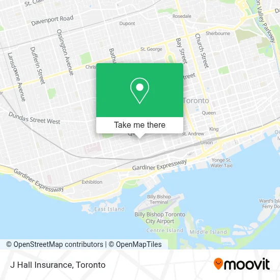 J Hall Insurance map