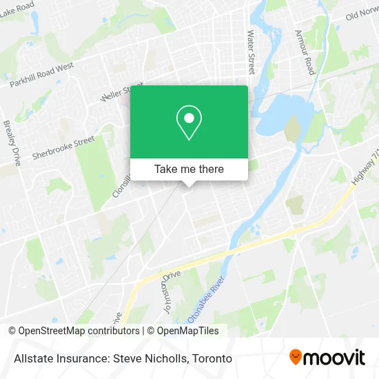 Allstate Insurance: Steve Nicholls map