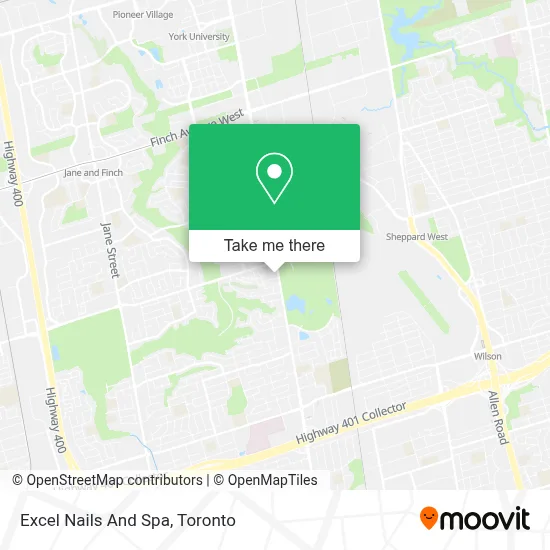 Excel Nails And Spa map