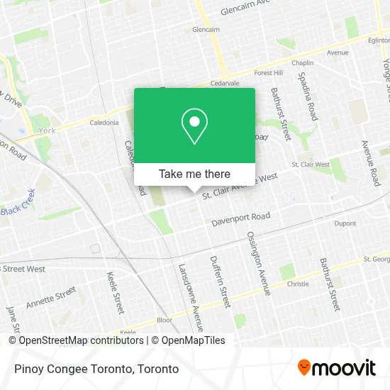 Pinoy Congee Toronto map
